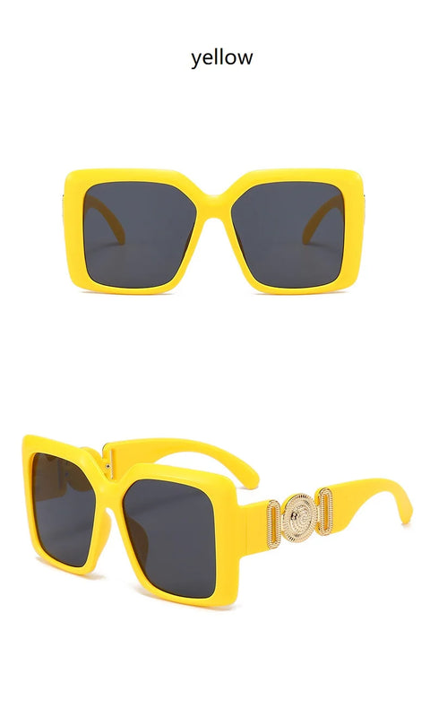 INS Popular Square Sunglasses Women Luxury Retro Brand Men Trending Travel Sun Glasses Female Shades UV400 Oculus