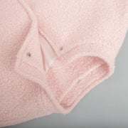 TARUXY Pink Short Fur Jacket Coat For Women Autumn Winter Casual Stand Collar Pocket Loose Fashion Long Sleeve Jacket Top Female
