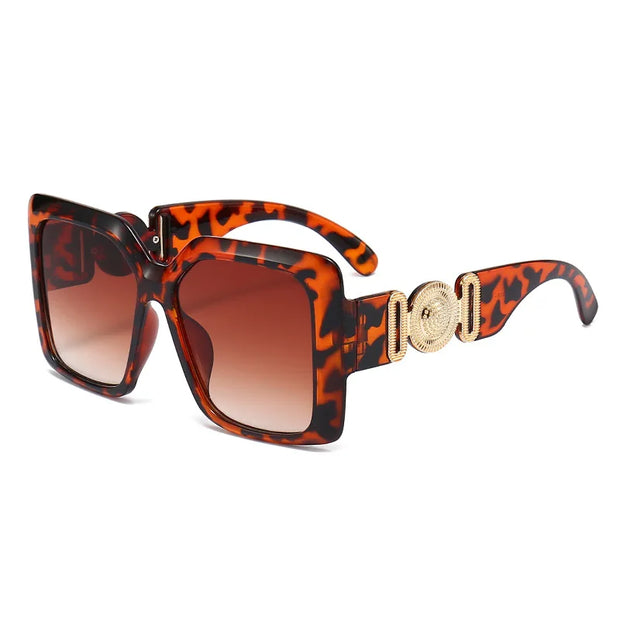 INS Popular Square Sunglasses Women Luxury Retro Brand Men Trending Travel Sun Glasses Female Shades UV400 Oculus