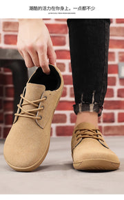 Wide Toe Men Barefoot Shoes Minimalist Sneakers Comfortable Casual Sports Shoe Non-slip Male Flat Loafers Outdoor Walking Shoes