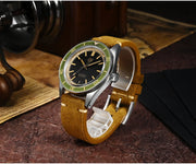 San Martin 39.5mm Men Dive Watch Vintage Distressed Effect NH35 Automatic Mechanical Watch Waterproof 200m C3 Lume SN0116 Reloj