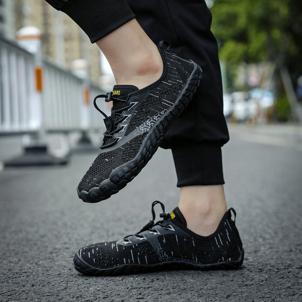 Wide Toe Zero Barefoot Shoes Mens Minimalist Water Shoes Breathable for Walking Rock Climbing Wrestling Trail Running Sneakers