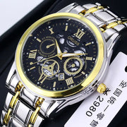 ORUSS New Style Fashion Brand Men's Quartz Watch Luxury Roman Dial Luminous Waterproof Sports Automatic Date Business Man Watch