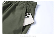 Summer Men's Cargo Shorts 2025 Loose Casual Below Knee Pants Elastic Waist Plus Size Outdoor Jogging Tactical Capri Sweatpants