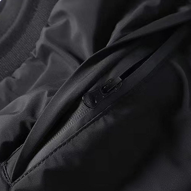 Down Padded Men's Pants Drawstring Warm Padded Sweatpants Loose Jogging Pants Thickened Warm Cotton Pants Thermal Down Trousers