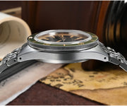 San Martin 39.5mm Men Dive Watch Vintage Distressed Effect NH35 Automatic Mechanical Watch Waterproof 200m C3 Lume SN0116 Reloj