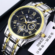 ORUSS New Style Fashion Brand Men's Quartz Watch Luxury Roman Dial Luminous Waterproof Sports Automatic Date Business Man Watch
