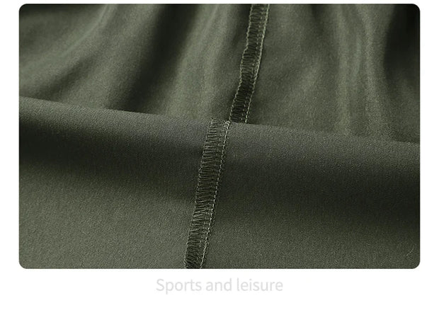 Summer Men's Cargo Shorts 2025 Loose Casual Below Knee Pants Elastic Waist Plus Size Outdoor Jogging Tactical Capri Sweatpants