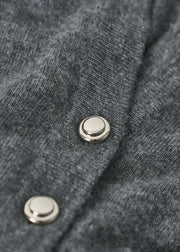 Autumn/Winter Knitted Loose Cardigan Jacket Pure Wool Sweater Temperament round Neck Slim Fit Long Sleeve Top for Women