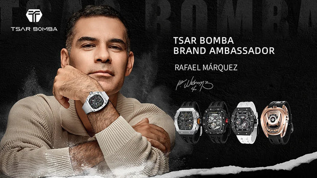 TSAR BOMBA Watch for Men Top Brand Luxury Waterproof Quartz Wristwatch Tonneau Clock Gift Chronograph Rectangle Mens Watch