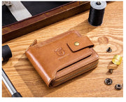 BULLCAPTAIN Brand Men's Wallet Genuine Leather Purse Male Rfid Wallet Multifunction Storage Bag Coin Purse Wallet's Card Bags
