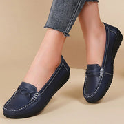Woman Shoes 2025 New Soft Leather Flat Shoes Women's Loafers Flats Casual Shoes Women Footwear Female White Zapatos De Mujer