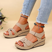 Fashion Women Sandals Shoes Wedge Walking Shoes Huaraches Women's Sandals Breathable Comfortable Footwear Sandalias Mujer Female
