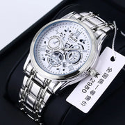 ORUSS New Style Fashion Brand Men's Quartz Watch Luxury Roman Dial Luminous Waterproof Sports Automatic Date Business Man Watch