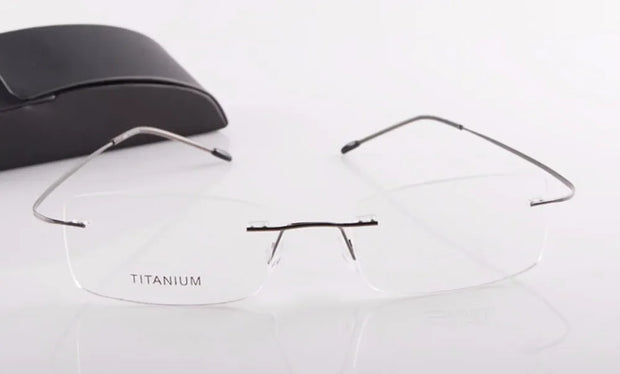 Chashma Brand Titanium Reading Glasses Super Light Myopia Optical Prescription Glasses Frame for Male and Female