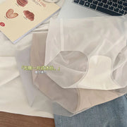 Summer Ice Silk Seamless Underwear Ladies Summer Ultra-thin Sense Quick-drying Pants 3D Peach Hip Fitness Briefs Panties