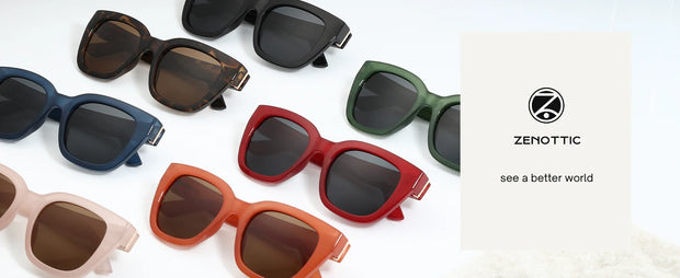 ZENOTTIC Fashion Butterfly Polarized Sunglasses for Women UV400 Protection Shade Ladies Cat Eye Sun Glasses
