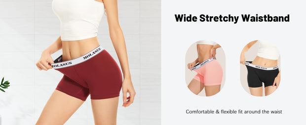 Women’s Boxer Briefs Seamless Boy Shorts Panties Soft Stretch Cotton Ladies Safety Pants Female Anti Chafing Boy Shorts Panties