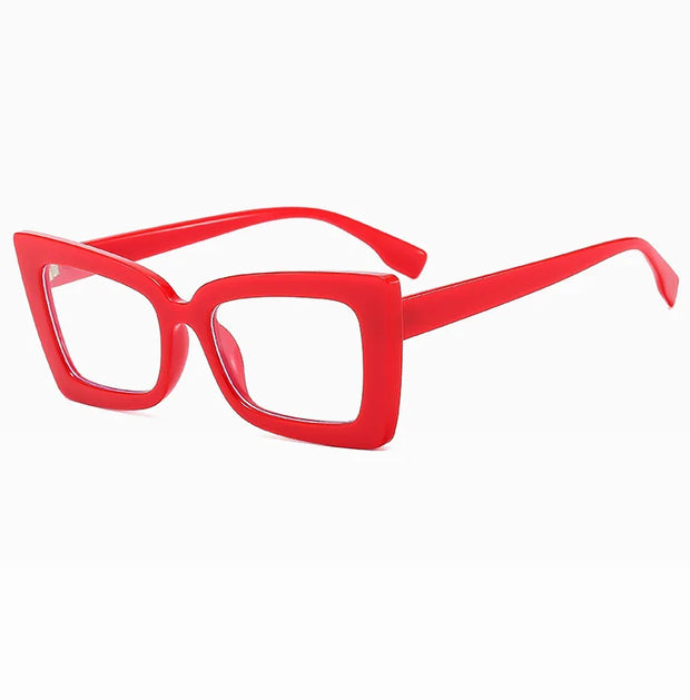 Fashion Big Frame Cat Eye Optical Eyeglasses Men Women Trend Brand Designer Reading Computer Anti Blue Light Eyeglasses Unisex