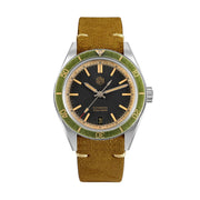 San Martin 39.5mm Men Dive Watch Vintage Distressed Effect NH35 Automatic Mechanical Watch Waterproof 200m C3 Lume SN0116 Reloj