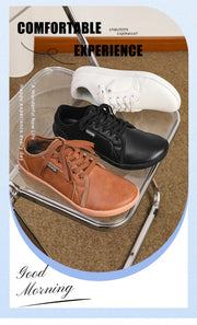 Men's Wide-toe Barefoot Shoes Lightweight Soft-soled Casual Walking Minimalist Breathable Artificial Leather Low-top Sneakers