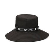 New Hot Selling Spring Summer Bucket Hat Men's Solid Color Big Brim Sun Hat Women's Folding Fishing Mountaineering Outdoor Hat