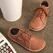 Men's Wide-toe Barefoot Shoes Lightweight Soft-soled Casual Walking Minimalist Breathable Artificial Leather Low-top Sneakers