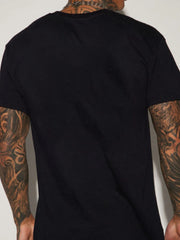Men's Summer 100% Cotton Fashionable Casual Loose Polyester Astronaut Planet Pattern Printed Round Neck Short Sleeve T-shirt Top