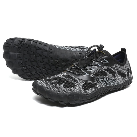 Wide Toe Zero Barefoot Shoes Mens Minimalist Water Shoes Breathable for Walking Rock Climbing Wrestling Trail Running Sneakers