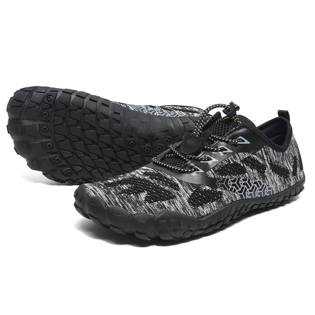 Wide Toe Zero Barefoot Shoes Mens Minimalist Water Shoes Breathable for Walking Rock Climbing Wrestling Trail Running Sneakers