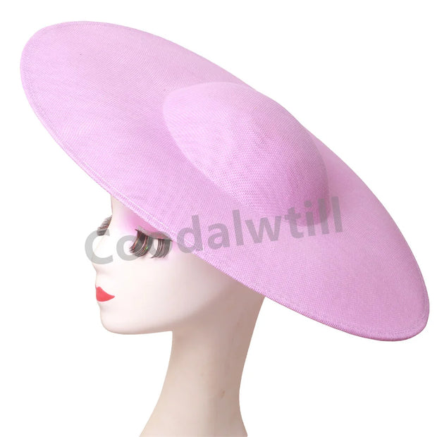 40CM Big Fascinators Base Wedding Millinery Supplies DIY Hair Accessories Hat Women Kentucky Derby Large Fascinator Base