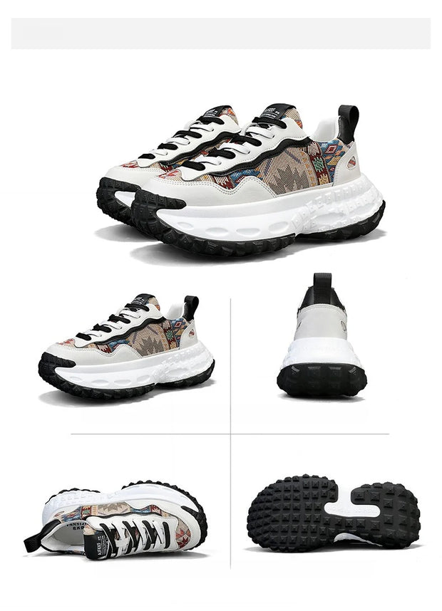 Fashionable Men's Footwear Casual Tennis Shoes Outdoor Sports Footwear New Autumn/Winter Casual Sports Shoes - Durable