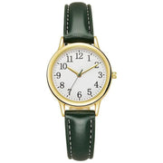 Women Quartz Watch Easy To Read Arabic Numerals Simple Dial PU Leather Strap Lady Candy Color  Reloj De Mujer Montre Femme