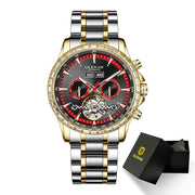 2025 Year Month Sunday Multi-functional Mechanical Watch GLENAW Watch Diamond Circle Stainless Steel Waterproof Luminous Watches
