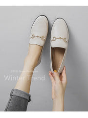 Womens Shoes Flats Loafers Ladies Fashion Leather Brand Sneakers Womens Designer Flat Ladies Shoes Woman Luxury Female Footwear
