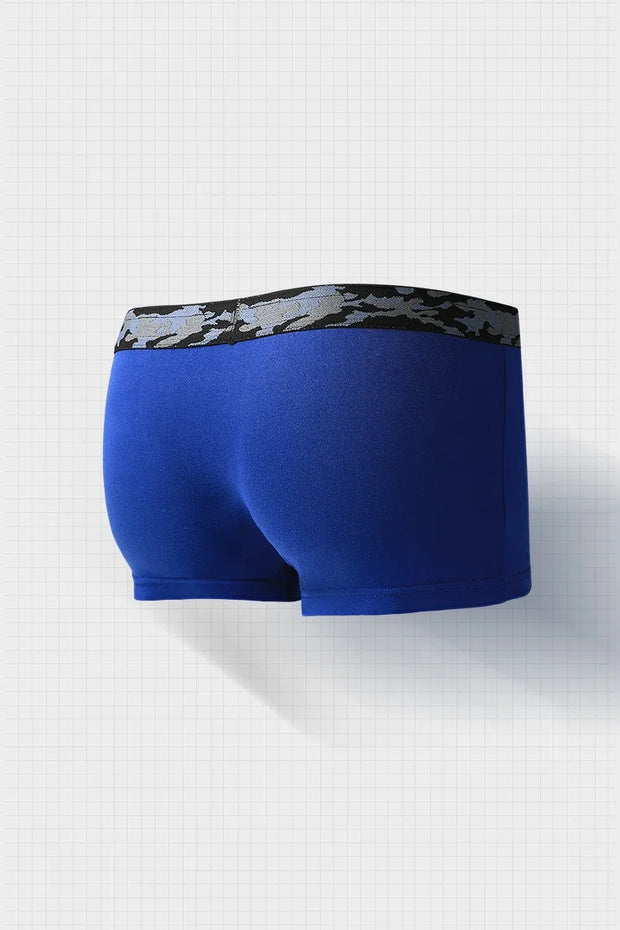 Men's ultra-thin breathable ice silk seamless one-piece sexy boxers