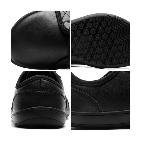 Men's Wide-toe Barefoot Shoes Lightweight Soft-soled Casual Walking Minimalist Breathable Artificial Leather Low-top Sneakers
