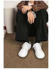 Men's Wide-toe Barefoot Shoes Lightweight Soft-soled Casual Walking Minimalist Breathable Artificial Leather Low-top Sneakers
