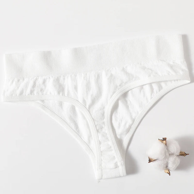 1PC/2PCS Women Panties High Waist Sexy Thongs Bodyshaper High-Leg Panty Female Underpant Fitness Underwear Seamless Panties