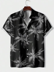 Men's Hawaiian Shirt 3D Printed Polo Neck Shirt Holiday Leisure Fashion Button Harajuku Fashion Social Top Casual Summer Clothes
