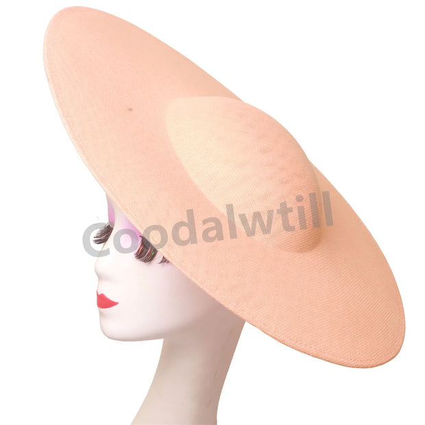 40CM Big Fascinators Base Wedding Millinery Supplies DIY Hair Accessories Hat Women Kentucky Derby Large Fascinator Base
