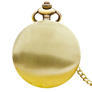 Vintage Bronze Large Pirate Skull Carved Necklace Quartz Pocket Watch Handsome Gift For Both Men And Women
