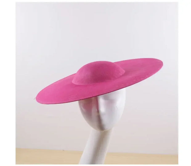 40CM Big Fascinators Base Wedding Millinery Supplies DIY Hair Accessories Hat Women Kentucky Derby Large Fascinator Base