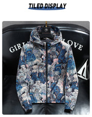 Rose Jacket Hooded Jackets for Men Fashion Trends Mountaineering Lightweight Puffer Men Climbing Clothes Men's Clothing Man Coat