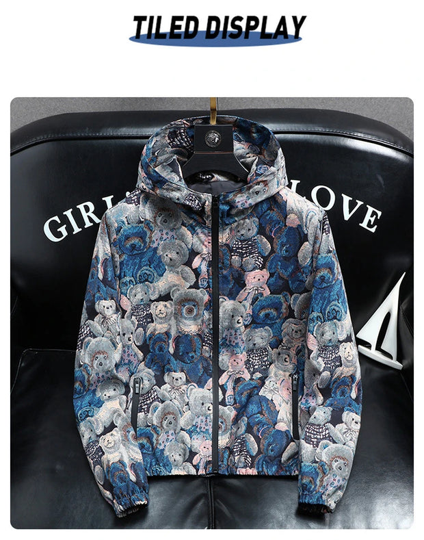 Rose Jacket Hooded Jackets for Men Fashion Trends Mountaineering Lightweight Puffer Men Climbing Clothes Men's Clothing Man Coat