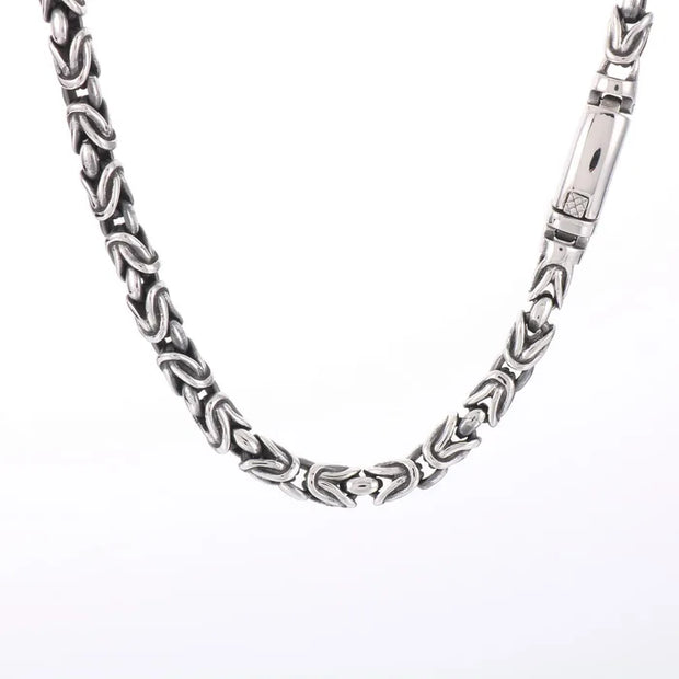 8mm Singular Byzantine Chain Bracelet & Necklace - Stainless Steel 316L - KB170399-KJX