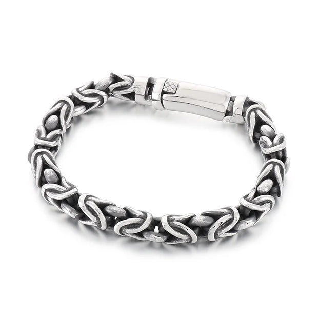 8mm Singular Byzantine Chain Bracelet & Necklace - Stainless Steel 316L - KB170399-KJX