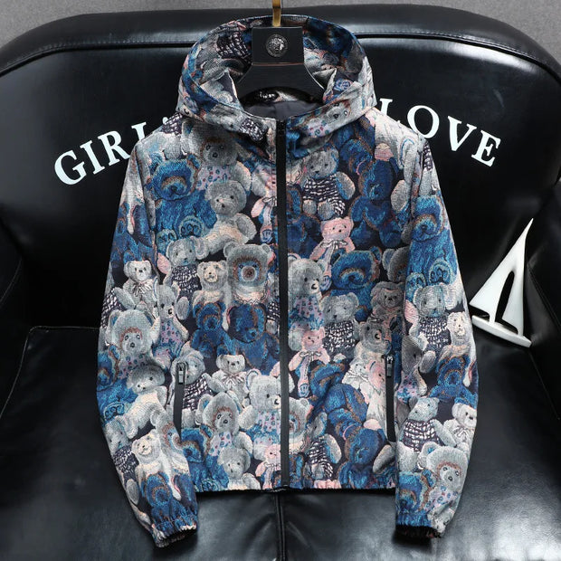 Rose Jacket Hooded Jackets for Men Fashion Trends Mountaineering Lightweight Puffer Men Climbing Clothes Men's Clothing Man Coat