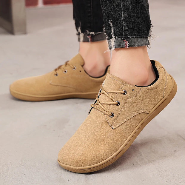Wide Toe Men Barefoot Shoes Minimalist Sneakers Comfortable Casual Sports Shoe Non-slip Male Flat Loafers Outdoor Walking Shoes