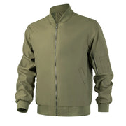 Men Bomber Jacket Thin Slim Long Sleeve baseball Jackets Mens Windbreaker Zipper Windbreaker Jacket Male Outwear Brand Clothing